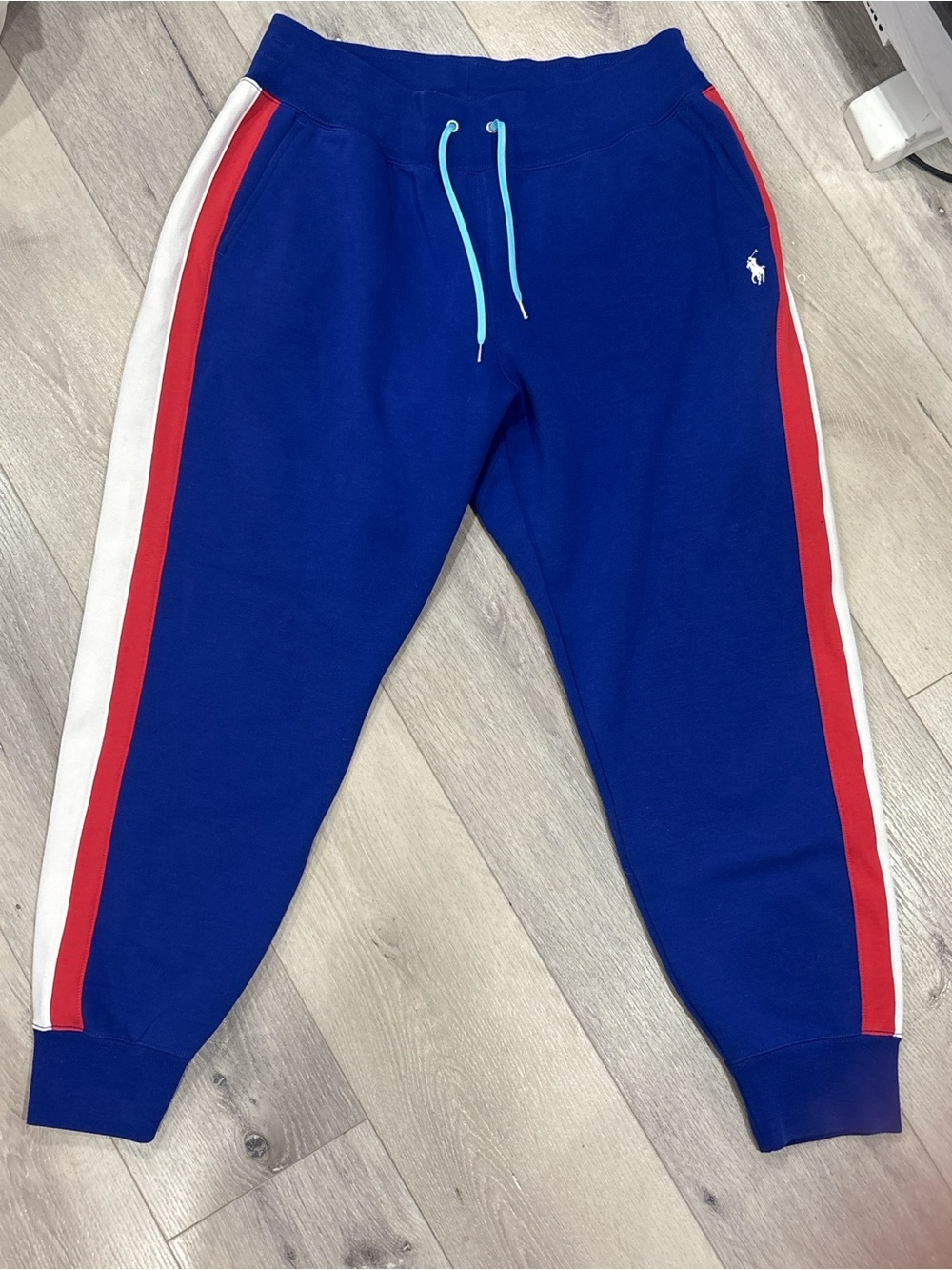 Polo Ralph Lauren Men’s Blue Colorblock Jogger Sweatpants Small